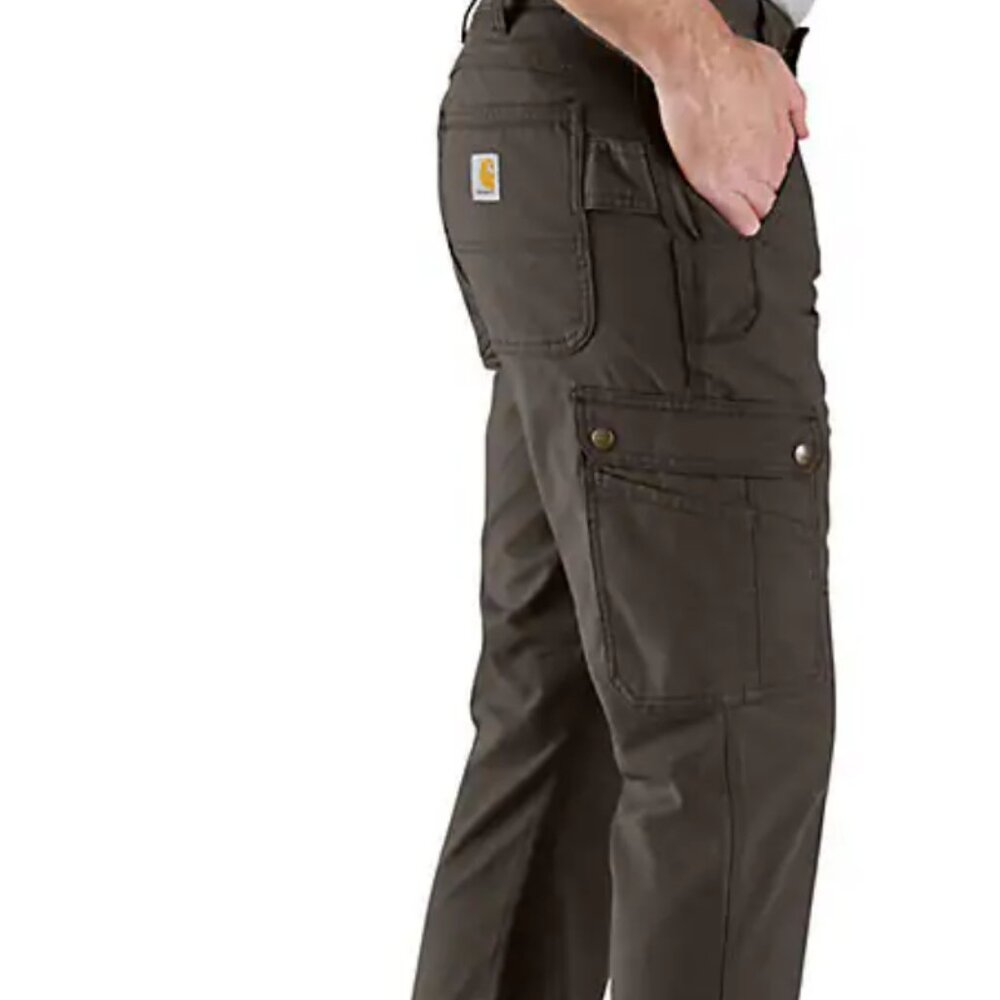 NWOT Carhartt Relaxed Straight Ripstop Double-Front Cargo Pant Dark Coffee - Picture 5 of 10